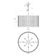 Suratto Eight Light Pendant (387P08MBH)