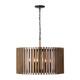 Varaluz - 387P08MBW - Eight Light Pendant - Suratto - Matte Black/Medium Walnut
