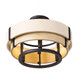 Blonde Moment Three Light Semi-Flush Mount (389S03MBHN)