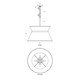 Mad Hatter Four Light Pendant (390P04MBFG)