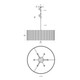 Jacob's Ladder Six Light Pendant (391P06FG)