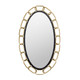 Varaluz - 444MI24MBTG - Mirror - Chains of Love - Matte Black/Textured Gold