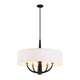 Varaluz - 503P05BLSB - Five Light Pendant - Patchwork - Black/Satin Brass