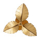 Banana Leaf Three Light Semi-Flush Mount (901S03GO)