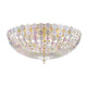 Hudson Valley - 8222-AGB - Six Light Semi Flush Mount - Floral Park - Aged Brass