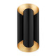 Hudson Valley - 8500-GL/BK - Two Light Wall Sconce - Banks - Gold Leaf