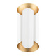 Hudson Valley - 8500-GL/WH - Two Light Wall Sconce - Banks - Gold Leaf