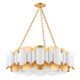 Hudson Valley - 8534-GL/WH - 12 Light Chandelier - Banks - Gold Leaf