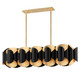 Hudson Valley - 8546-GL/BK - 12 Light Island Pendant - Banks - Gold Leaf