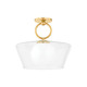 Hudson Valley - 9517-AGB - One Light Pendant - Elmsford - Aged Brass