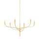 Hudson Valley - 9606-VGL - Six Light Chandelier - Labra - Vintage Gold Leaf