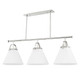 Hudson Valley - 9658-PN - Three Light Island Pendant - Aldridge - Polished Nickel