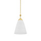 Hudson Valley - BKO1500-AGB/WP - One Light Pendant - Bronson - Aged Brass