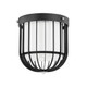 Hudson Valley - BKO301-PN/BK - One Light Flush Mount - Landon - Polished Nickel/Black