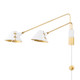 Hudson Valley - KBS1752102-AGB/SWH - Two Light Wall Sconce - Split - Aged Brass/Soft White