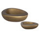 Uttermost - 18081 - Bowls Set Of 2 - Ovate - Antique Brass
