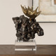 Moose Bust Sculpture (18187)
