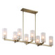 Mistie Eight Light Linear Chandelier (21392)
