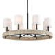 Uttermost - 21393 - Eight Light Chandelier - Faiyam - Dark Bronze