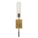 Uttermost - 22553 - One Light Wall Sconce - Telesto - Textured Black With Antique Brass