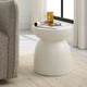 Uttermost - 22966 - Accent Table - Inhale - Matte White