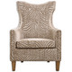 Uttermost - 23208 - Arm Chair - Kiango - Stripes In Light Airy Neutrals