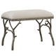 Uttermost - 23544 - Bench - Lismore - Antique Silver