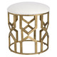 Uttermost - 23579 - Accent Stool - Trellis - Antique Brushed Brass