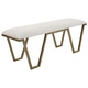 Uttermost - 23676 - Bench - Farrah - Antique Gold Leaf
