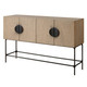 Uttermost - 24437 - Cabinet - Lunar - Solid Black Iron