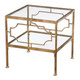Uttermost - 24477 - Cube Table - Genell - Gold Leafed Iron