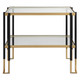 Uttermost - 25138 - Side Table - Kentmore - Matte Black And Brushed Gold