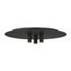 Visual Comfort Modern - 700FMPNT16B-LED930-277 - LED Flush Mount - Ponte - Nightshade Black