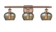 Innovations - 516-3W-AC-G96 - Three Light Bath Vanity - Ballston - Antique Copper