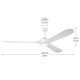 Kichler - 310680WH - 80Ceiling Fan - Mylo - White
