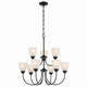 Kichler - 43639BK - Nine Light Chandelier - Jolie - Black