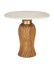 Currey and Company - 3000-0335 - Entry Table - Tassel - Morel Brown/Natural/Brushed Brass