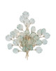 Currey and Company - 5000-0290 - Three Light Wall Sconce - Baobab - Clear/Contemporary Silver Leaf/Contemporary Silver