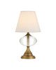 Currey and Company - 6700-0018 - LED Table Lamp - Sashay - Clear/Polished Antique Brass