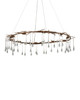 Currey and Company - 9000-1333 - Ten Light Chandelier - Morning Grove - Rhine Gold/Clear