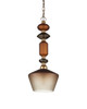 Currey and Company - 9000-1349 - One Light Pendant - Mandeville - Butter Rum Sandbar/Matte Ombre/Deep Gray/Antique Gold