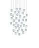 Currey and Company - 9000-1417 - 36 Light Pendant - Polpo - Blue/Silver
