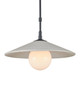 Currey and Company - 9500-0020 - One Light Pendant - Bothy - Natural/Black/Frosted White