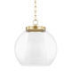 Mitzi - H457701L-AGB - One Light Pendant - Sasha - Aged Brass