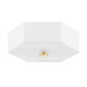 Mitzi - H462502-AGB/PN - Two Light Flush Mount - Lizzie - Aged Brass