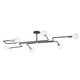 Mitzi - H488606L-PN/TBK - Six Light Semi Flush Mount - Jena - Polished Nickel