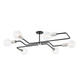 Mitzi - H488606S-PN/TBK - Six Light Semi Flush Mount - Jena - Polished Nickel