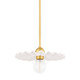 Mitzi - H499701-AGB/CCR - One Light Pendant - Tinsley - Aged Brass