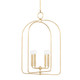 Mitzi - H512701L-GL - Four Light Pendant - Mallory - Gold Leaf
