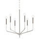 Mitzi - H516806-PN - Six Light Chandelier - Bailey - Polished Nickel